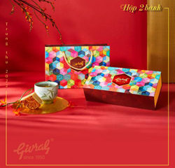 HỘP ĐỰNG 2 BÁNH TRUNG THU GIVRAL MIỄN PHÍ